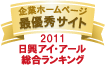 日興アイ・アール「全上場企業ホームページ充実度ランキング」