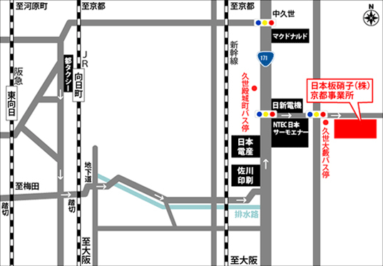 京都事業所地図