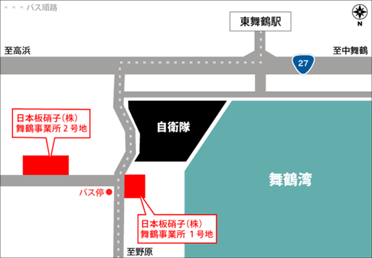舞鶴事業所地図