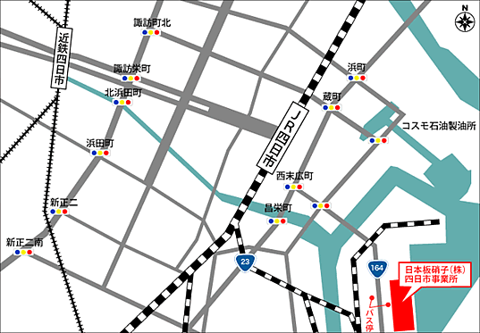 四日市事業所地図
