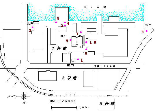 地下水調査測定地点表示図