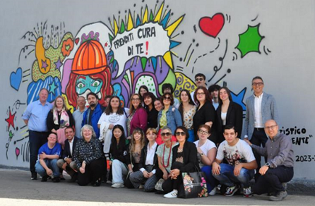 安全の日の参加者の集合写真です。